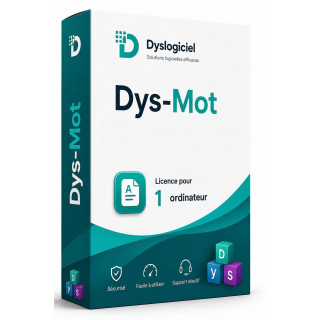Licence individuelle du logiciel Dys-Mot